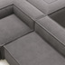 Nosh Blok 6-Sitzer-Ecksofa breiter Cord grau 320 x 320 cm