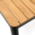 Nosh Bona Tisch 100% outdoor massives Teakholz und Aluminium in Schwarz 160 x 90 cm