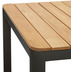 Nosh Bona Tisch 100% outdoor massives Teakholz und Aluminium in Schwarz 200 x 100 cm