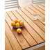Nosh Bona Tisch 100% outdoor massives Teakholz und Aluminium in Wei 160 x 90 cm