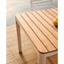 Nosh Bona Tisch 100% outdoor massives Teakholz und Aluminium in Wei 200 x 100 cm