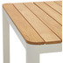 Nosh Bona Tisch 100% outdoor massives Teakholz und Aluminium in Wei 200 x 100 cm