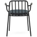 Nosh Bramant Stuhl aus Stahl mit schwarzem Finish