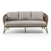 Nosh Branzie 3-Sitzer-Sofa aus braunem Seil 180 cm