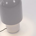 Nosh Brittany Tischlampe aus Metall mit wei und grau lackiertem Finish