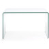 Nosh Burano Schreibtisch aus Glas 125 x 70 cm