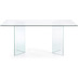Nosh Burano Tisch aus Glas 180 x 90 cm