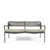 Nosh Cailin 2-Sitzer Sofa grnes Seil und verzinkte Stahlbeine dunkelgrn 150 cm