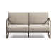 Nosh Comova 2-Sitzer Sofa 100% outdoor hellgrau und Aluminium grn 150 cm