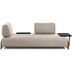 Nosh Compo 3-Sitzer Sofa beige mit groem Tablett 252 cm