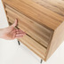 Nosh Delsie Nachttisch aus massivem Akazienholz 40 x 55 cm