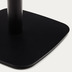 Nosh Dina hoher Outdoor-Tisch wei mit schwarz lackiertem Metallbein 60x60x96 cm