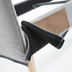 Nosh Dyla Bett mit abnehmbarem Bezug grau Beine massive Buche fr Matratze von 150 x 190 cm
