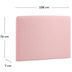 Nosh Dyla Bettkopfteil mit abnehmbarem Bezug rosa fr Bett von 90 cm