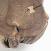 Nosh Eider Beistelltisch aus massivem Akazienholz und Stahlbeinen schwarz  49 x 47 cm