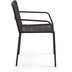 Nosh Ellen stapelbarer Stuhl aus schwarzem Seil und verzinktem Stahl