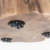 Nosh Essi Couchtisch mit Rollen massives Akazienholz  65 x 60 cm
