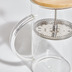 Nosh Eumelia Teekanne aus transparentem Glas mit Bambusdeckel