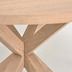 Nosh Full Argo runder Tisch mit Melamin natur und Stahlbeinen mit Holzeffekt  119 cm