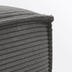 Nosh Fuablage Blok breiter Cord grau 90 x 70 cm