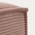 Nosh Fuablage Blok breiter Cord rosa 90 x 70 cm