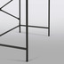 Nosh Galatia Schreibtisch schwarzes Melamin und schwarz lackierte Metallbeine 120 x 60 cm