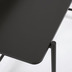 Nosh Galatia Schreibtisch schwarzes Melamin und schwarz lackierte Metallbeine 120 x 60 cm