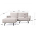 Nosh Galene 3-Sitzer Sofa beige mit Chaiselongue links 214 cm