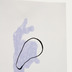 Nosh Inka Bild aus Papier wei und blau 29,8 x 39,8 cm