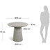 Nosh Itai runder Outdoor Tisch aus Zement  90 cm
