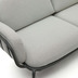 Nosh Joncols 2-Sitzer-Gartensofa aus Aluminium mit Finish in Grau 165 cm