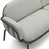 Nosh Joncols 3-Sitzer-Gartensofa aus Aluminium mit Finish in Grau 225 cm