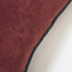 Nosh Julina Kissenbezug 100 % roter Baumwollsamt und grner Rand 45 x 45 cm