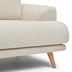 Nosh Karin 3-Sitzer-Sofa wei und Beine aus massiver Buche 231 cm