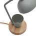 Nosh Katia Schreibtischlampe aus Holz und grnem Metall