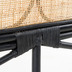 Nosh Lalita Bettkopfteil aus Rattan mit schwarzem Finish fr Bett von 160 cm