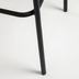 Nosh Lambton Hocker aus schwarzem Seil und Stahl mit schwarzem Finish Hhe 74 cm