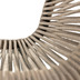 Nosh Lambton Stuhl aus braunem Seil und Stahl mit schwarzem Finish