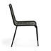 Nosh Lambton Stuhl aus schwarzem Seil und Stahl mit schwarzem Finish