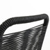 Nosh Lambton Stuhl aus schwarzem Seil und Stahl mit schwarzem Finish 2er-Set