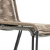 Nosh Lambton Stuhl aus schwarzem Seil und Stahl mit schwarzem Finish