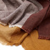 Nosh Macel Decke aus Leinen und Baumwolle mit mehrfarbigen Karos 130 x 170 cm