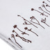 Nosh Mada Tischdecke aus Leinen und Baumwolle in Wei und Stickerei mit Blumenmotiven in Braun