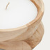 Nosh Maelia Kerze aus Holz mit natrlichem Finish  25 cm