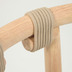 Nosh Majela Stuhl aus massivem Eukalyptusholz mit Finish Eichen-Optik und beigem Seil FSC 100%