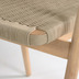 Nosh Majela Stuhl aus massivem Eukalyptusholz mit Finish Eichen-Optik und beigem Seil FSC 100%