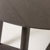 Nosh Maryse runder ausziehbarer Tisch 70 (120) x 75 cm Eschenfurnier und Kautschukbeine
