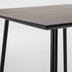Nosh Mathis Tisch Zementfaser und Stahlbeine mit schwarzem Finish 75 x 75 cm