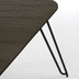 Nosh Milian ausziehbarer Tisch 140 (220) x 90 cm Eschenfurnier und schwarze Stahlbeine