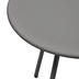 Nosh Montjoi runder Gartentisch aus Stahl mit grauem Finish  70 cm